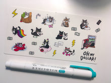 Load image into Gallery viewer, Clear Cat Planner Stickers